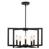 $146 1 LOT OF 2-5-LIGHT BLACK CANDLESTICK CHANDELI
