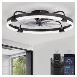$110 24 IN. DIMMABLE LED SMART INDOOR BLACK MODERN