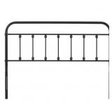 SAGE BLACK TWIN METAL HEADBOARD
