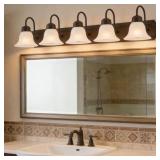 36 IN. WIDTH 5-LIGHT 36 IN. BRONZE VANITY LIGHT WI