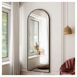 20 IN. W X 64 IN. H ARCHED BLACK ALUMINUM ALLOY FR