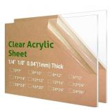 2 PIECES 16' X 20' CLEAR ACRYLIC SHEET PLEXIGLASS