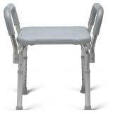 MEDLINE BACKLESS SHOWER CHAIR WITH ARMS - 350 LB.