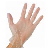 1 LOT (10) EXTRA-LARGE CLEAR VINYL GLOVES 3 MIL (1