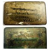 (2) Mainsprings Watch Parts Tins