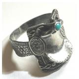 Sterling Silver Saddle Ring