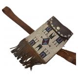 Native American Beaded Dispatch Bag