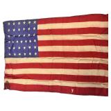 Small 36 Star Silk American Flag.