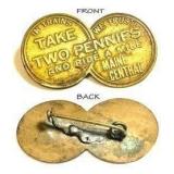 Maine Central Train Token Pin