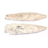 2 Native American Indian Arrowheads