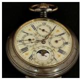Swiss Moon Phase Pocket Watch