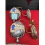 Pair of hanging plastic PBR lights 2X