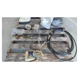 (2) Hyd. Pumps & Couplers  1/4" Cable, Air Hose,