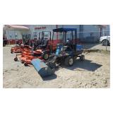 Ford CM224 Diesel Lawn Tractor w/ Front Sweeper *