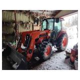 2017 Kubota M7060 MFWD Tractor c/w Cab, Loader,3pt