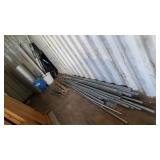 Qty of Conduit, Roll of Plastic, Foil Insulation,