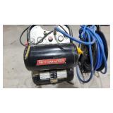 Twin tank Air Compressor & hose and Reel