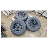 (3) 185/ 75 R14 Winter Tires on Rims