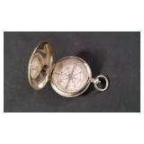 Vintage Pocket Compass Metal Case