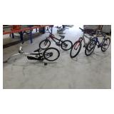 (3) Assorted Sized Mountain Bikes