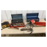 Battery Charger, Grease Gun, Sockets, Tool Boxes