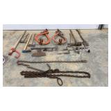 Logging Tools, Chains, Picks, Axes, Log Pullers