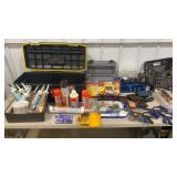 Woodworking lot,Glue, Tool Box, Clamps, Laser