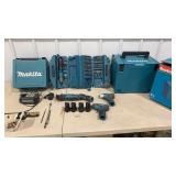 Makita Drills Reciprocating Saw, Bits, Storage Box