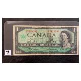 1967 Canadian 1 Dollar Bill