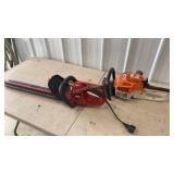 Stihl HS45 Gas & Toro Electric Hedge Trimmers