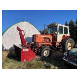 Allis Chalmers 190 Tractor c/w Inland Snow Blower