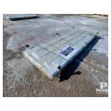 Unused 8' White Metal Roofing Panels