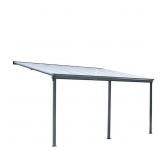 StanForge-LPC16 Patio cover with clear roof 10' x