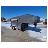 12' Homemade Gooseneck Stock/ Horse Trailer T/A