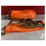 Unused 1.5in X 20ft 4400LB Ratchet Tie Down Strap
