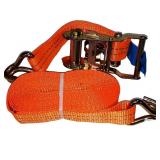 Unused 1.5in X 20ft 4400LB Ratchet Tie Down Strap