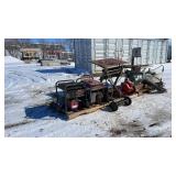 *Generators, Mowers, Sprayer, Saws