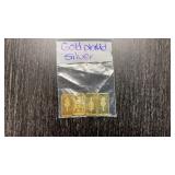 (4)  Gold Plated Silver Gram Bars