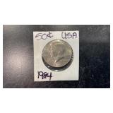 1984 USA Fifty Cent Coin