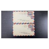 Two WW2 Envelopes with Stamps - 1932