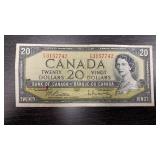1954 Canadian 20 Dollar Bill
