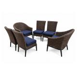 Hampton Bay 6 Piece Patio Dinning Chair Set