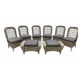 Hampton Bair Chairs w/ Foot Stool