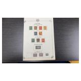 One Sheet of Vintage Canadian Stamps - 1932-34