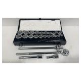 Unused 27PC 3/4' Socket Set (7/8'-2' & 22-50mm)