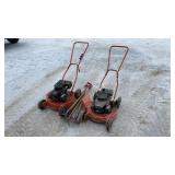 (2) 2-Stroke Push Lawn Mower, Shingle Removers