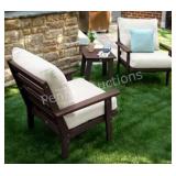 Outdoor Lounge Chairs w/ Side Table