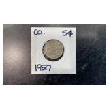 1927 Canadian Nickel Coin