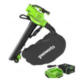 Greenworks 80V Blower / Vacuum w/ Battery Rt $600
