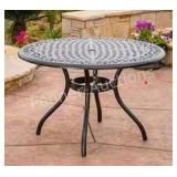Windsor Metal Outdoor Dining Table Rt $1,015